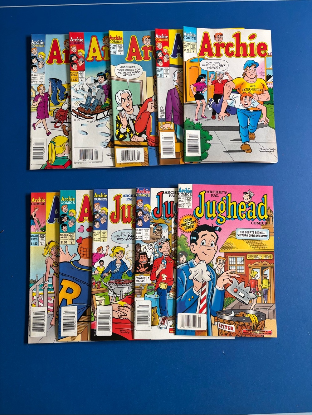 Archie and Jughead Comics, Qty. 10